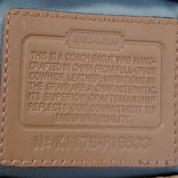 Coach Penelope F16533 Crossbody Bag Ivory Leather/Tan Snakeskin Embossed Trim - Picture 12 of 16